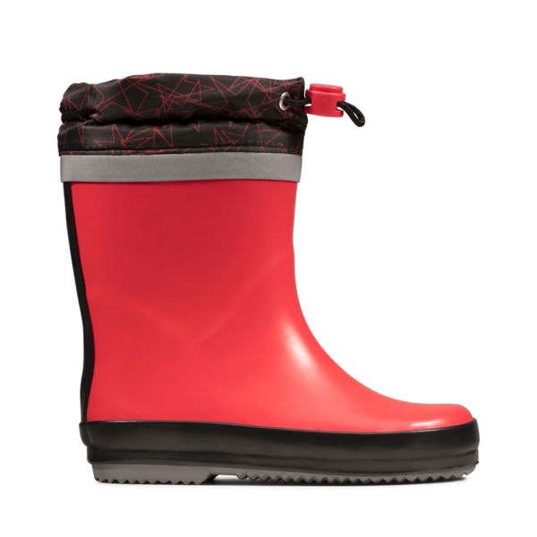 Clarks Girls Tarri Tie Kid Wellies Red | USA-971638